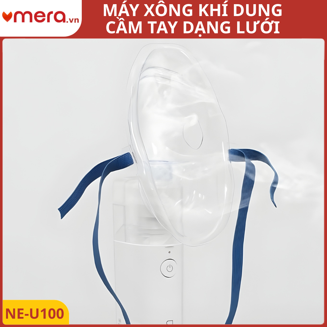 Máy Xông Khí Dung Cầm Tay Dạng Lưới Omron NE-U100 (Xông Mọi Tư Thế, Siêu Êm)