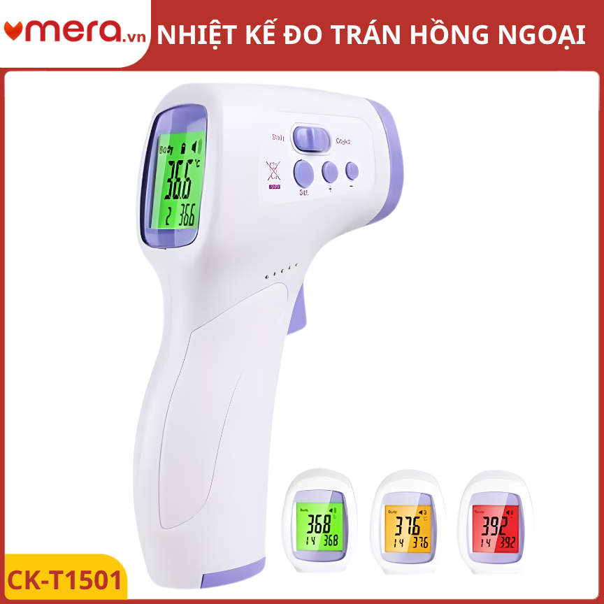 Nhiệt Kế Hồng Ngoại Đo Trán Đa Năng OROMI CK-T1501 (Đo 3 Chế Độ, Cảnh Báo Sốt)