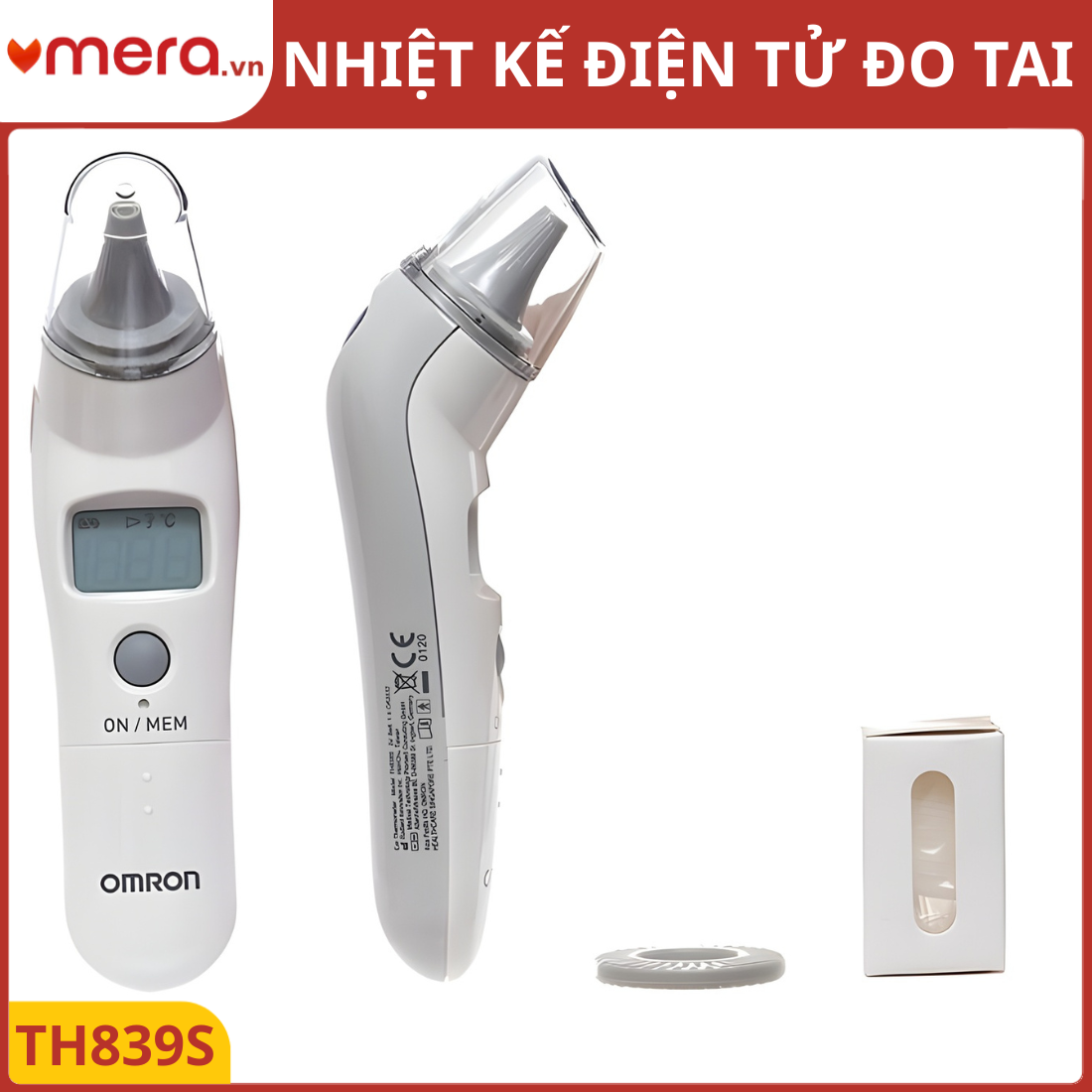 Nhiệt Kế Hồng Ngoại Đo Tai Omron TH839S (Đo Nhanh 1 Giây, Báo Sốt)
