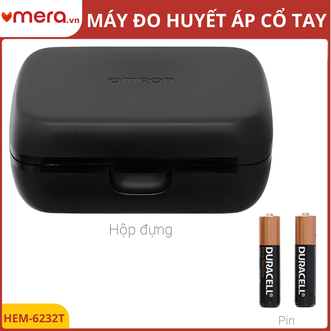 Máy Đo Huyết Áp Cổ Tay Omron HEM-6232T (Bluetooth, Cảm Biến Định Vị Tim, 2 Người Dùng)