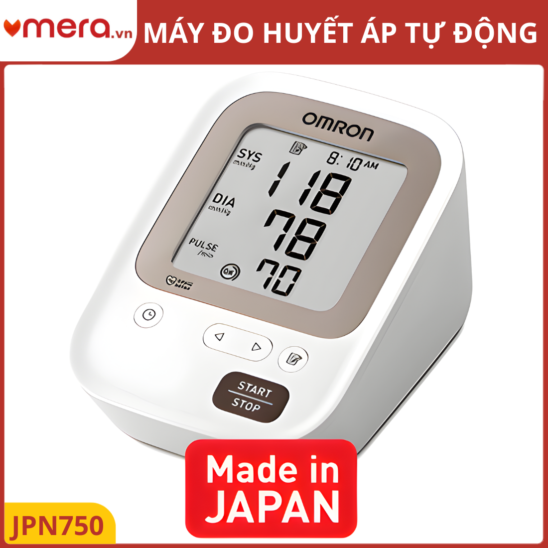 Máy Đo Huyết Áp Bắp Tay Omron JPN750 (Made in Japan) - Chuẩn Mực Chất Lượng Nhật Bản