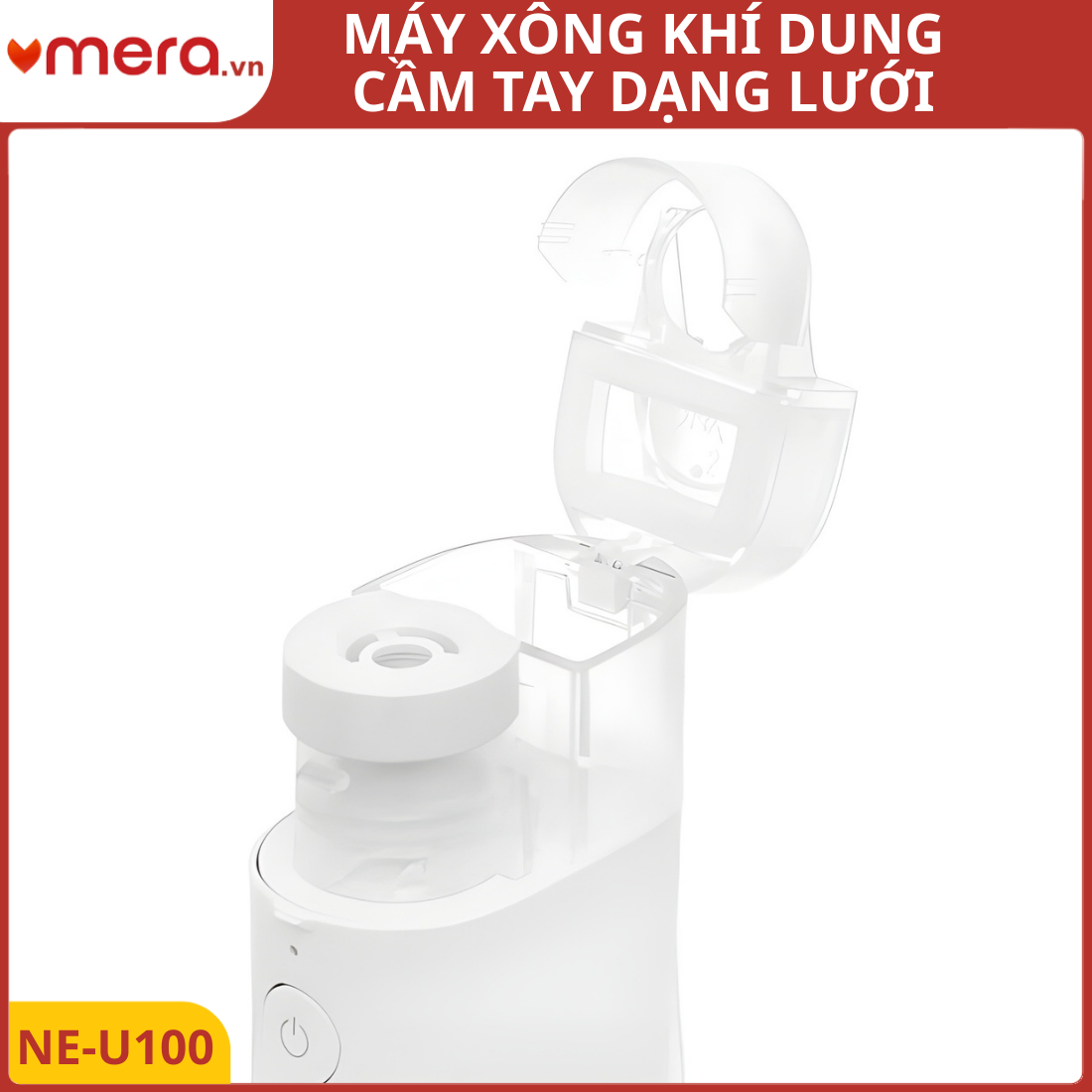 Máy Xông Khí Dung Cầm Tay Dạng Lưới Omron NE-U100 (Xông Mọi Tư Thế, Siêu Êm)