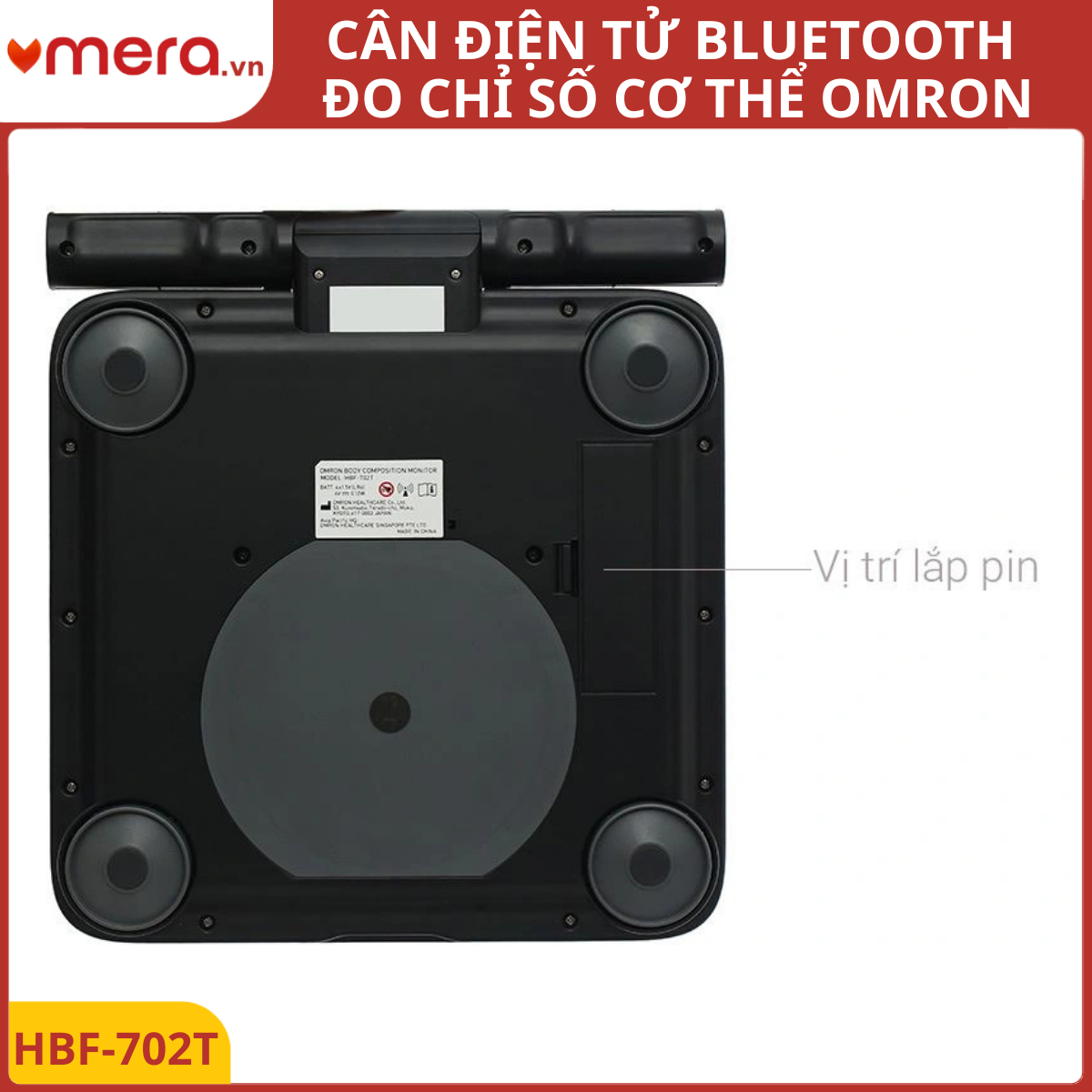 Máy Đo Chỉ Số Cơ Thể Omron HBF-702T - Bluetooth, 8 Cảm Biến