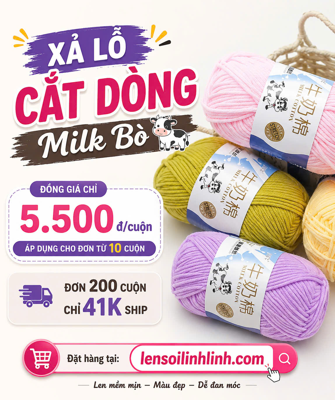 Milk Bò (+-5G) Xả lỗ cắt dòng 5.8k