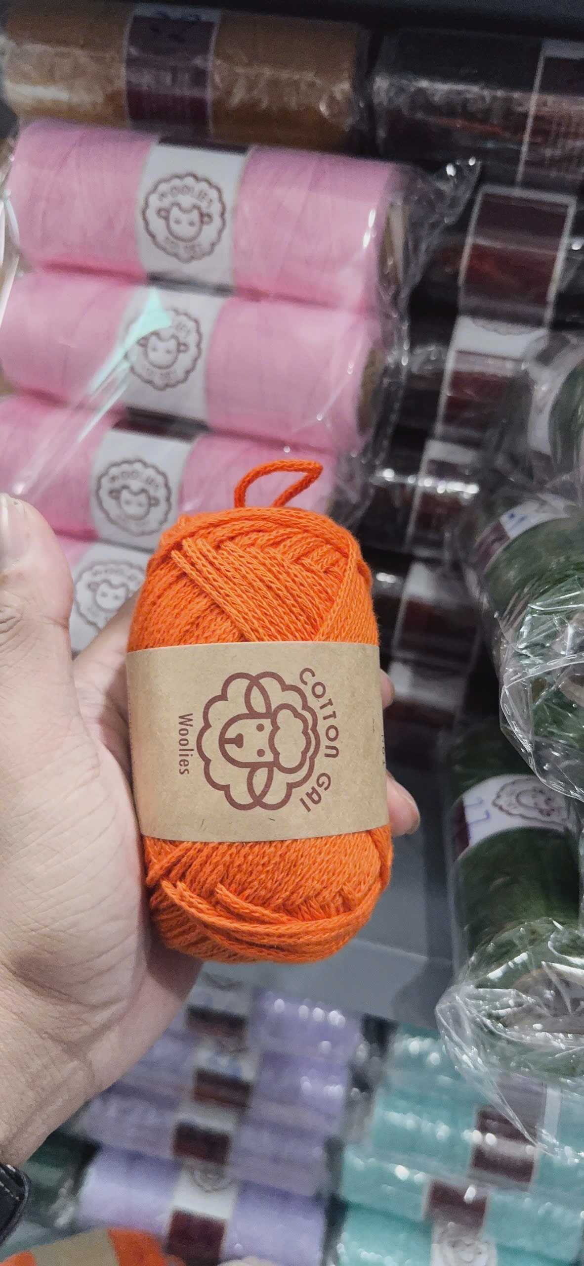 Sợi Cotton Gai 3mm Woolie