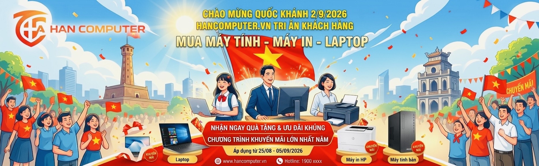 HANCOMPUTER.VN CHÀO MỪNG QUỐC KHÁNH 02/09/2026