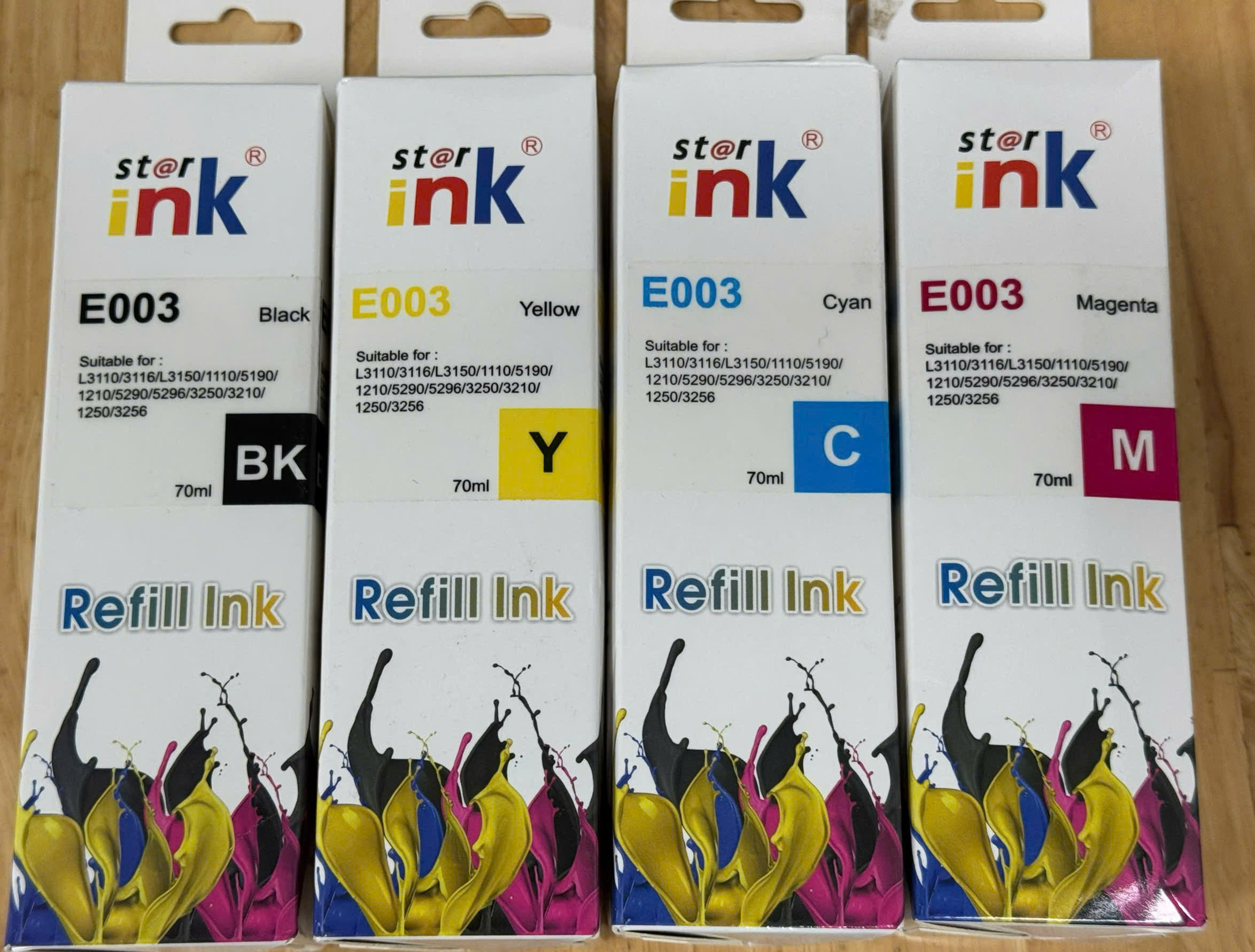 Mực Máy In Phun Epson E003 dùng cho những dòng máy in phun nào?