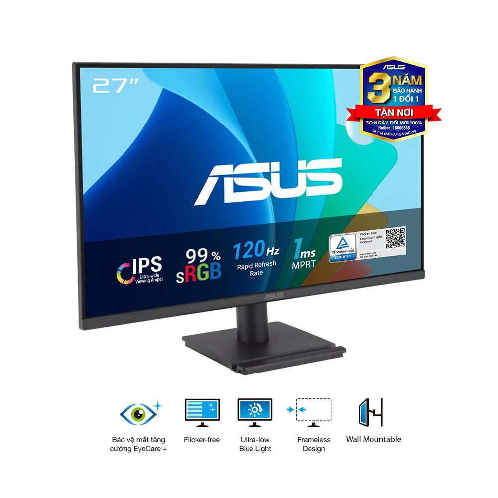 Màn hình Asus VA279HG (27Inch/ Full HD/ 1ms/ 120Hz/ 300cd/m2/ IPS)