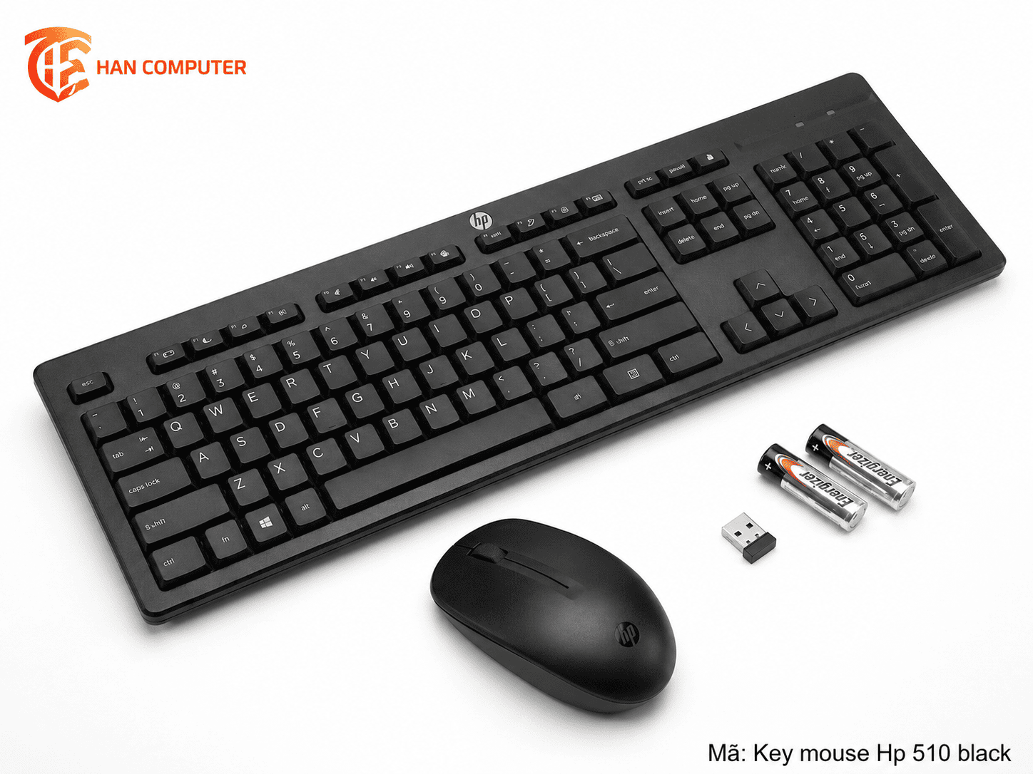Bộ Bàn Phím Chuột Không Dây HP 510 Black/White – Thiết Kế Sang Trọng, Kết Nối Ổn Định, Làm Việc Hiệu Quả