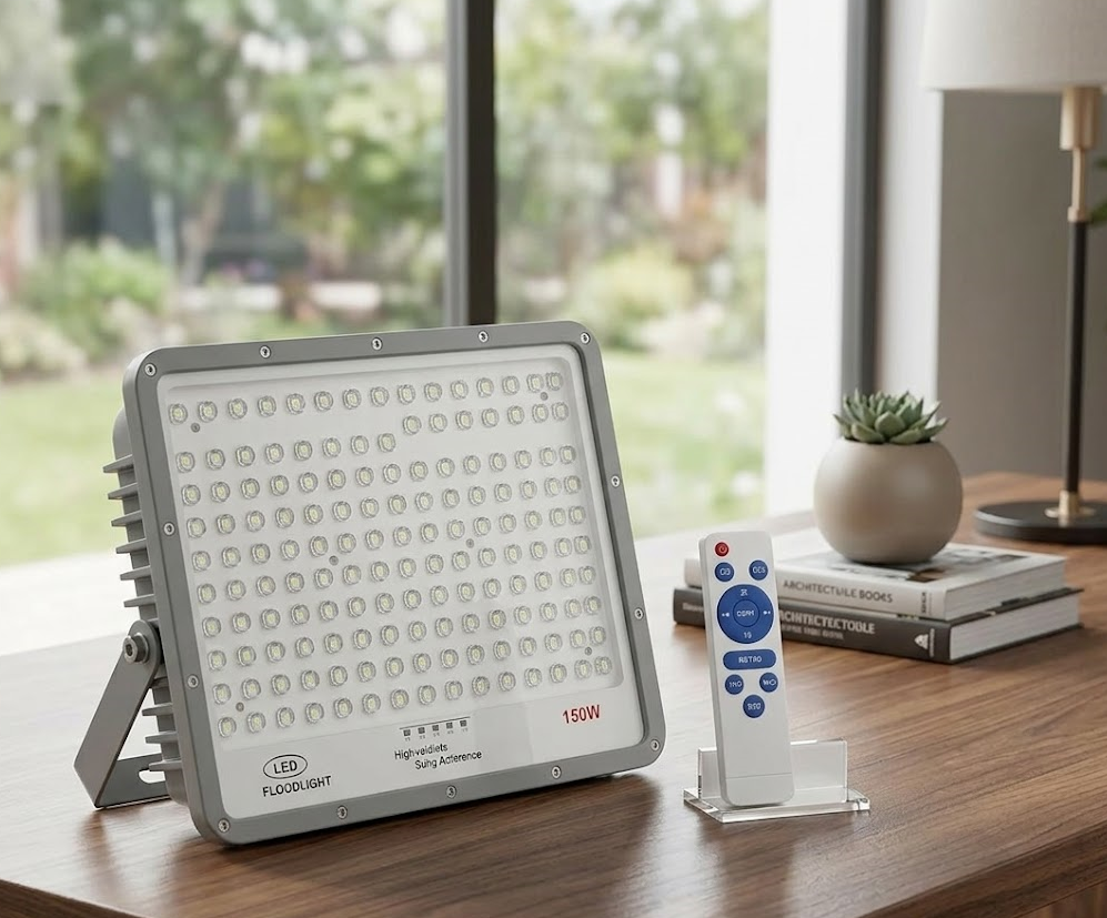 Đèn Pha Năng Lượng Mặt Trời CET-106M-300W 300W chống nước IP67 ngoài trời