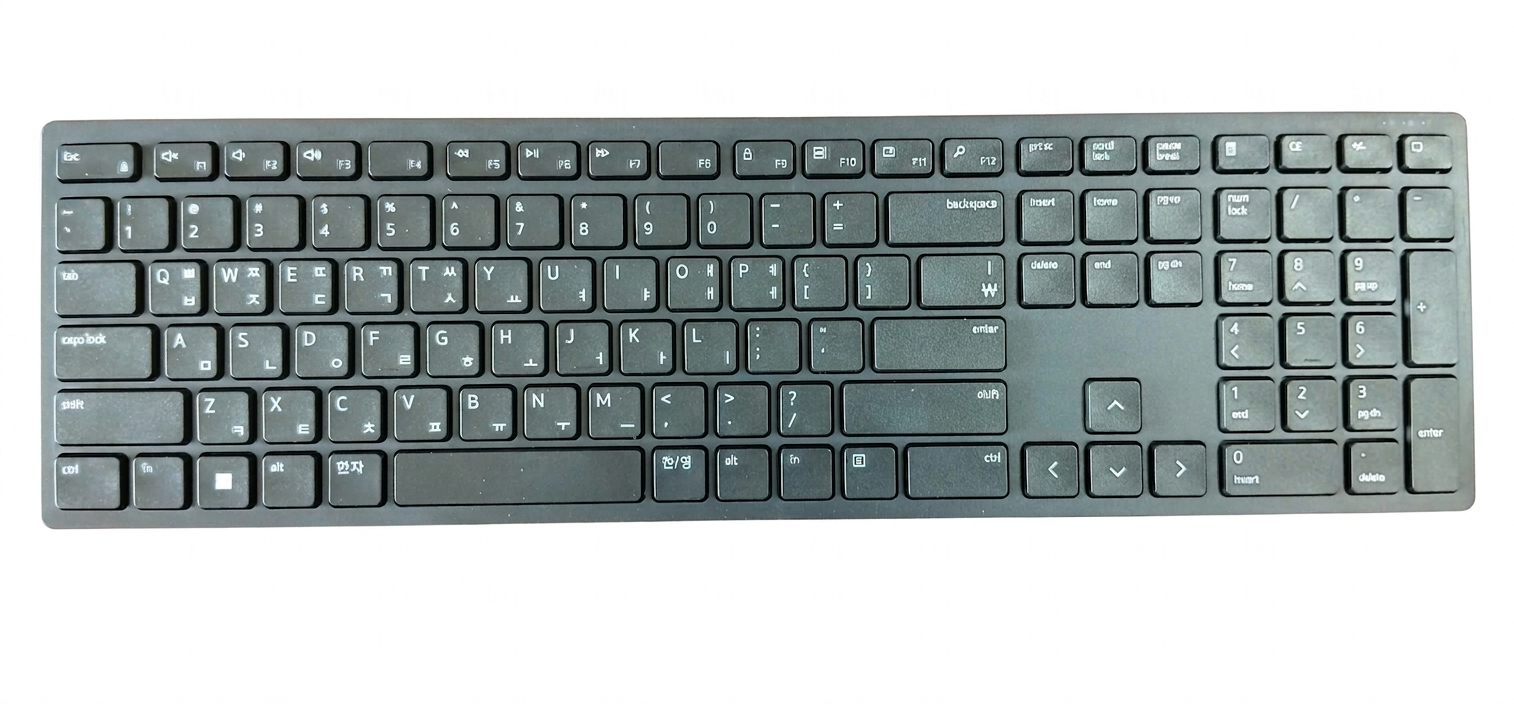 Bộ bàn phím chuột tiếng Hàn không dây DELL KM5221 Black- ENG-KOR -Wireless