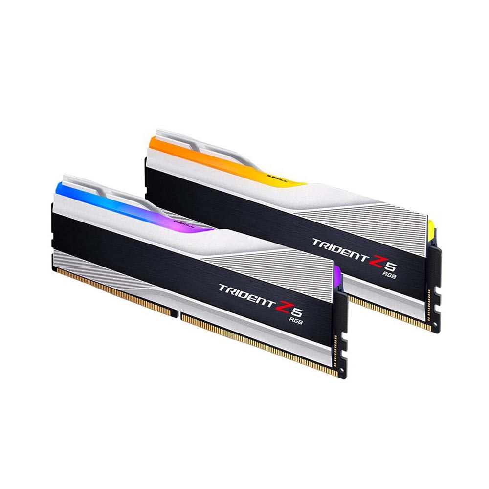 Ram PC GSKill Trident Z5 RGB 32GB (2x16GB) DDR5 6000Mhz Silver (F5-6000J3636F16GX2-TZ5RS)