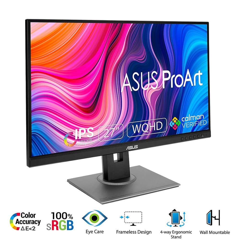 Màn hình đồ họa Asus ProArt PA278QV (27.0Inch/ 2K (2560x1440)/ 5ms/ 75HZ/ 350cd/m2/ IPS/ Loa)