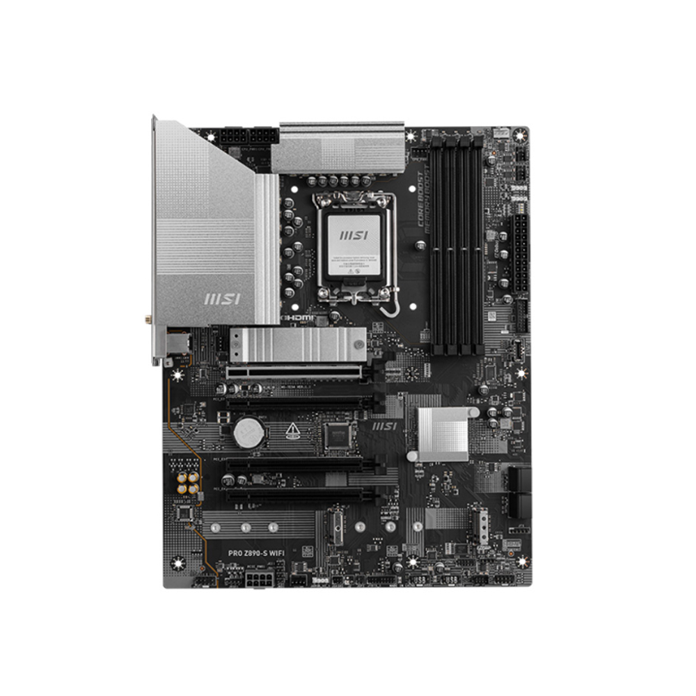 Mainboard MSI PRO Z890-S WIFI (Intel Z890/ Socket 1851/ ATX/ 4 khe ram/ DDR5/ 2.5 Gigabit LAN)