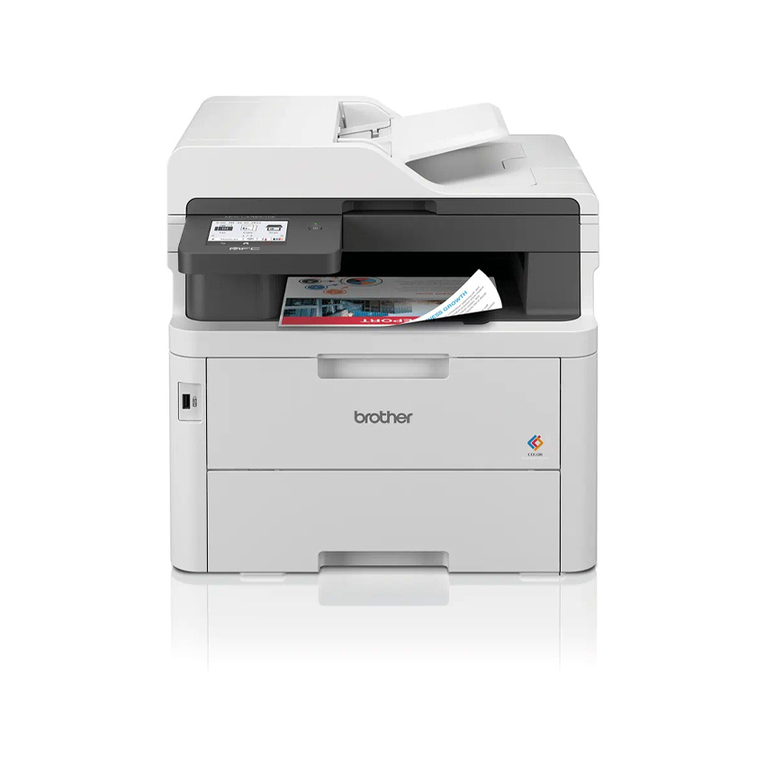 Máy in laser màu Brother MFC-L3760CDW (A4/A5/ In/ Copy/ Scan/ Fax/ Đảo mặt/ ADF/ USB/ LAN/ WIFI)