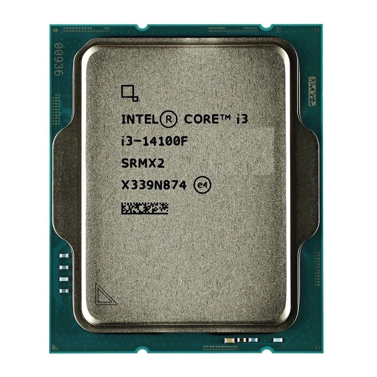CPU Intel Core i3 14100F Tray (Socket 1700/ Base 3.5Ghz/ Turbo 4.7GHz/ 4 Cores/ 8 Threads/ Cache 12MB)
