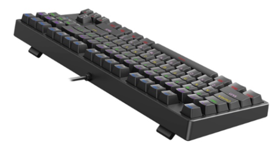 Bàn phím cơ KENOO ESPORT EK87 (Brown Switch/ Đen/ LED Rainbows)