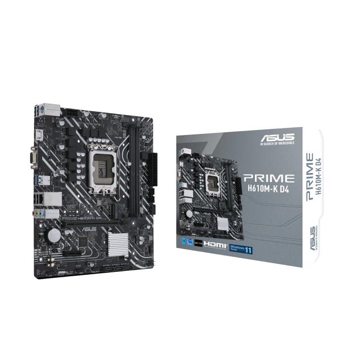 Mainboard Asus DA H610M-K (Intel H610/ Socket 1700/ M-ATX/ 2 khe ram)