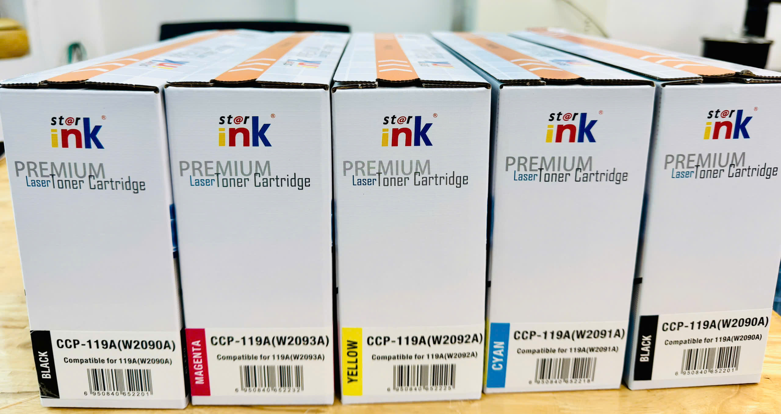 Hộp mực laser màu HP 119A (W2090A) BK/ C/ M/ Y (Máy in HP Color Laser 150a/150nw/178nw/179fnw)