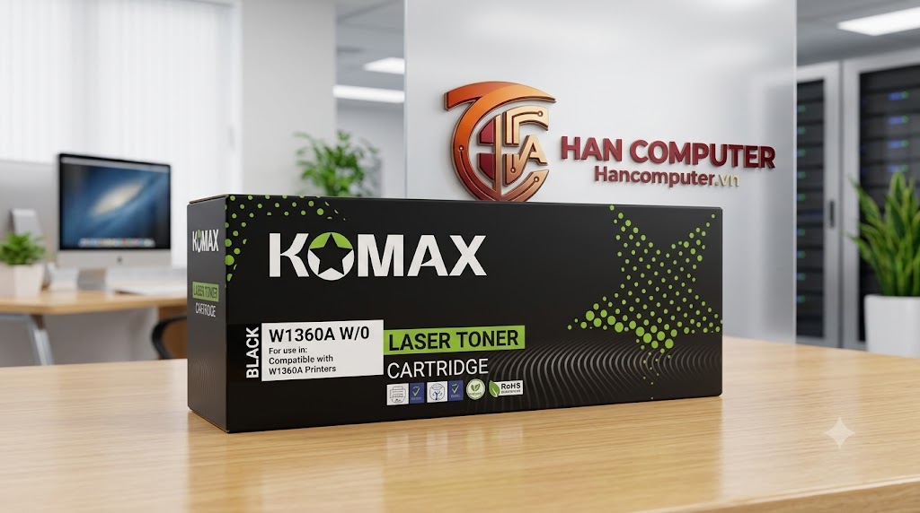 Hộp mực HP 136A (W1360A) thương hiệu Komaxi giá rẻ tại Hancomputer