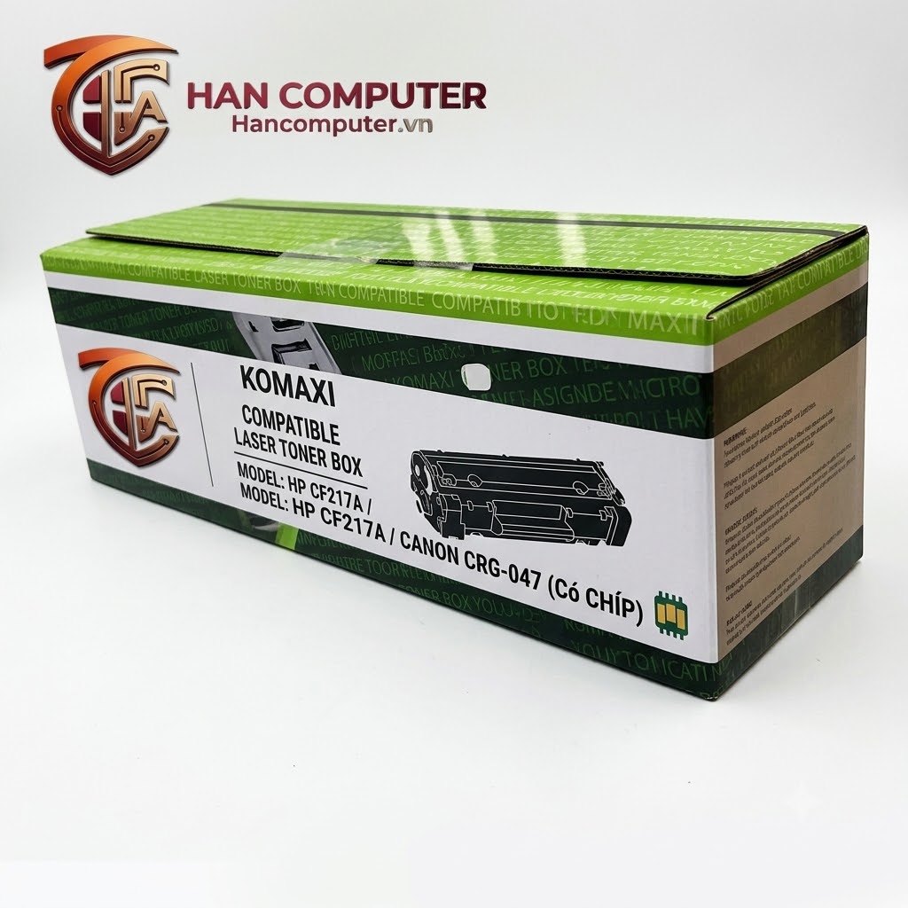 Hộp mực HP CF217A/CRG-047(CÓ CHIP) Komaxi giá rẻ tại Hancomputer