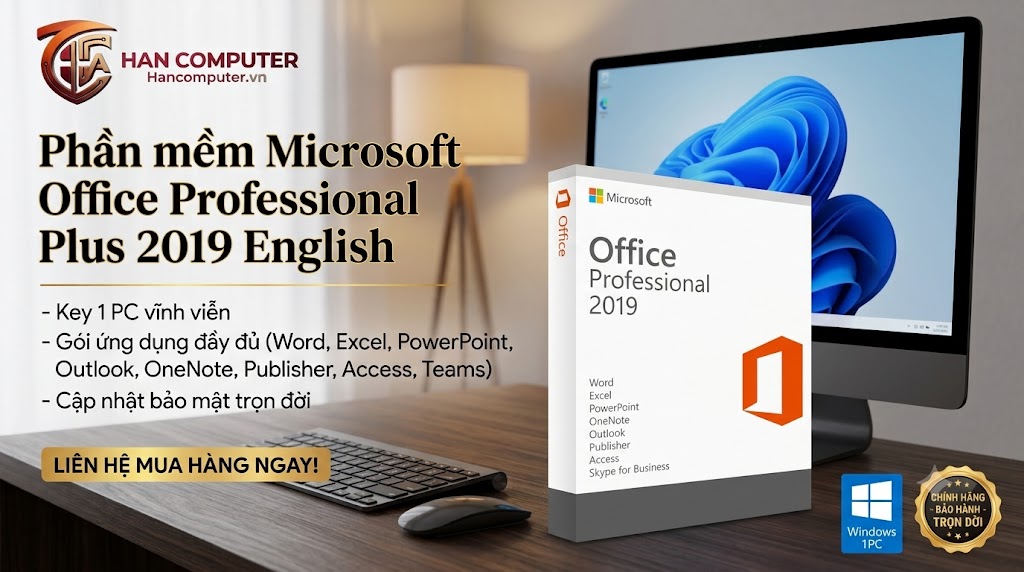 Phần mềm Microsoft Office Professional Plus 2019 English