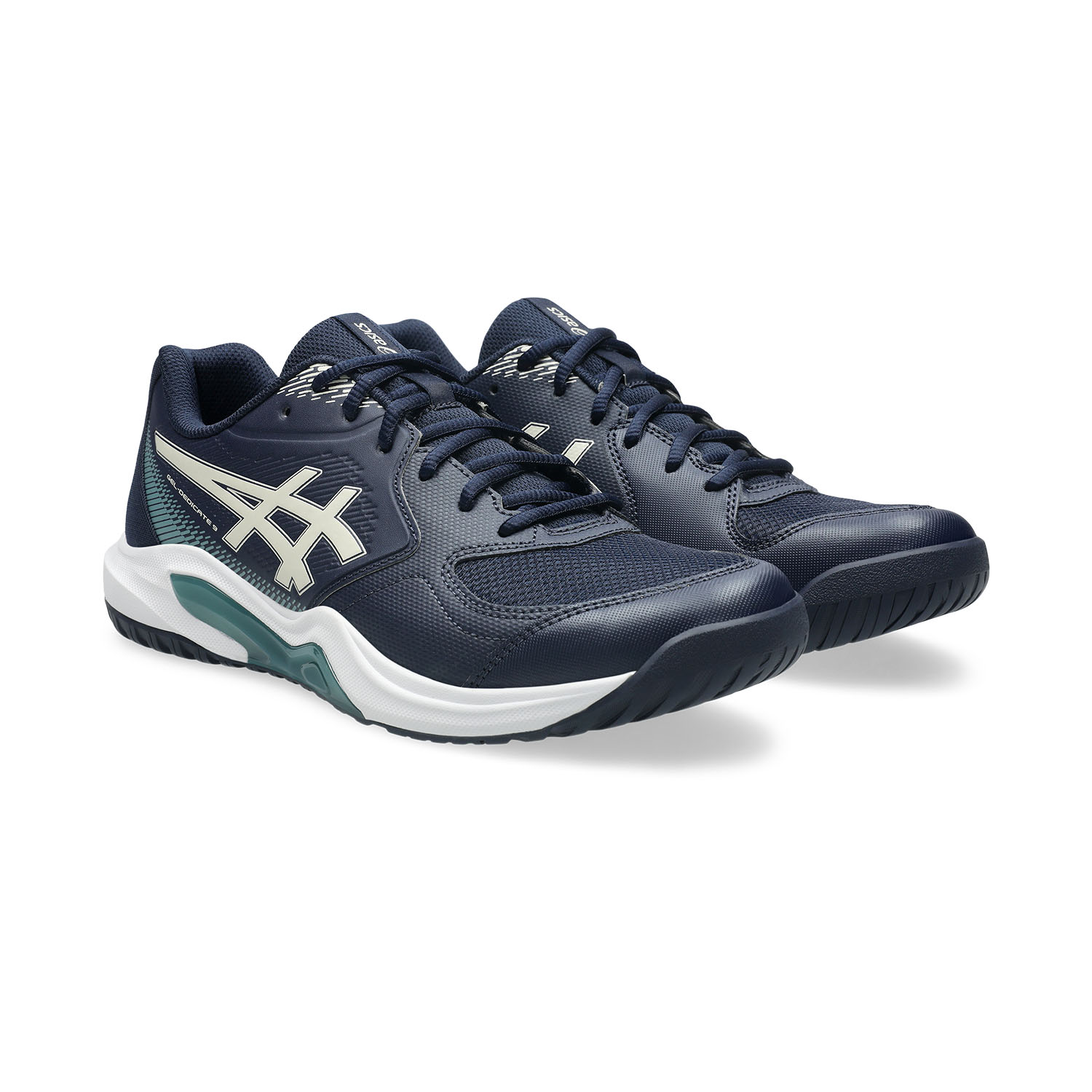 Giày Tennis/Pickleball Asics nam GEL-DEDICATE 9 Midnight/Oatmeal