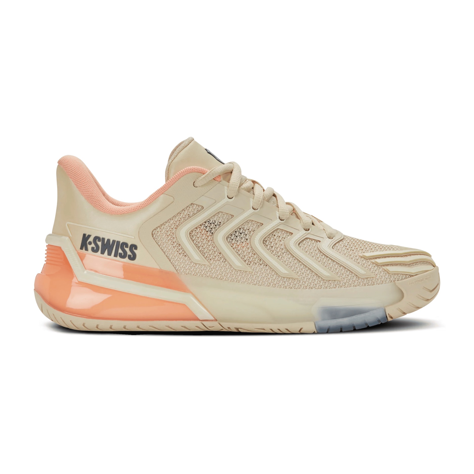 Giày Quần Vợt Nữ K-Swiss Ultrashot 4 Whitecap Gray | Peach Parfait | Egret