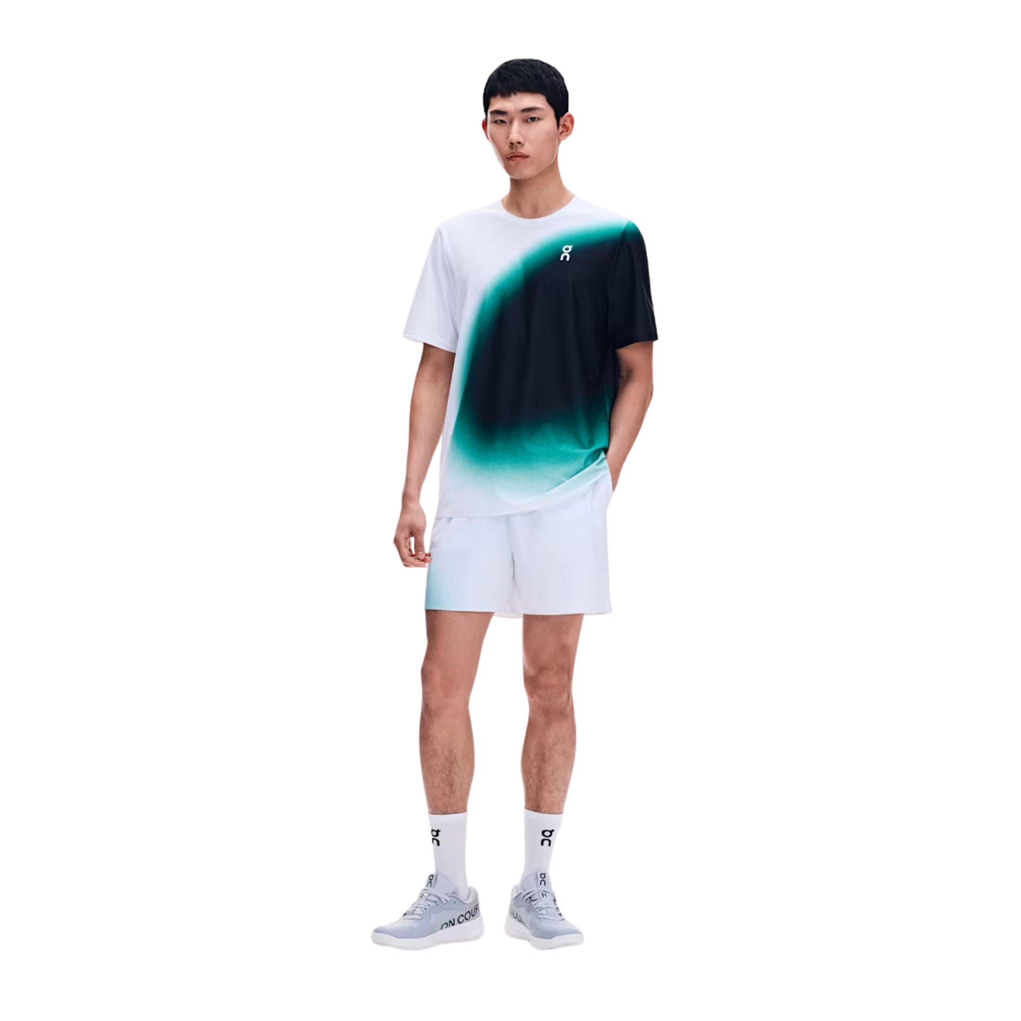 Áo Tay Ngắn Thể Thao Nam On Running Court-T Swing White | Neem
