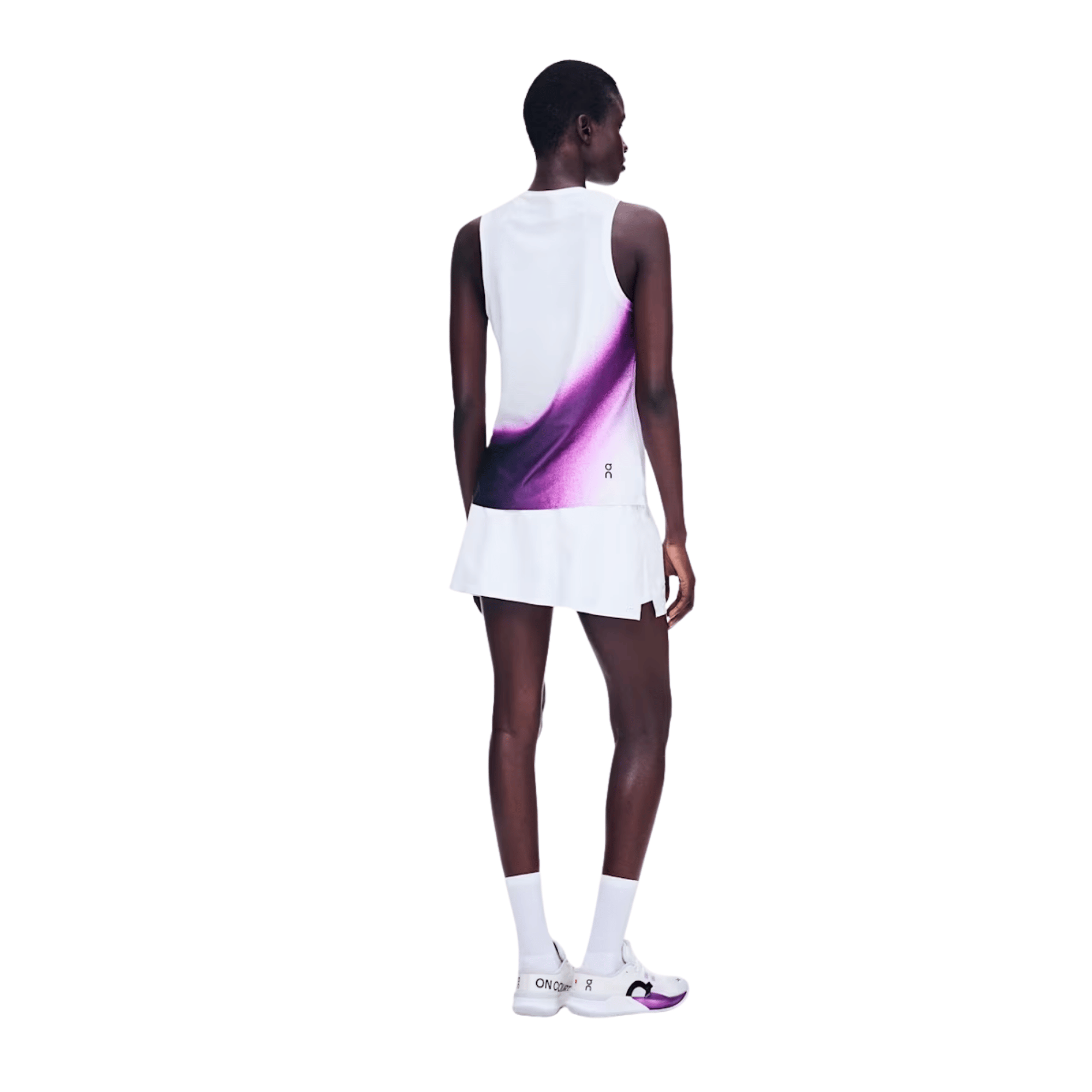 Áo ba lỗ thể thao Nữ On Running Court Tank Swing White | Cassis