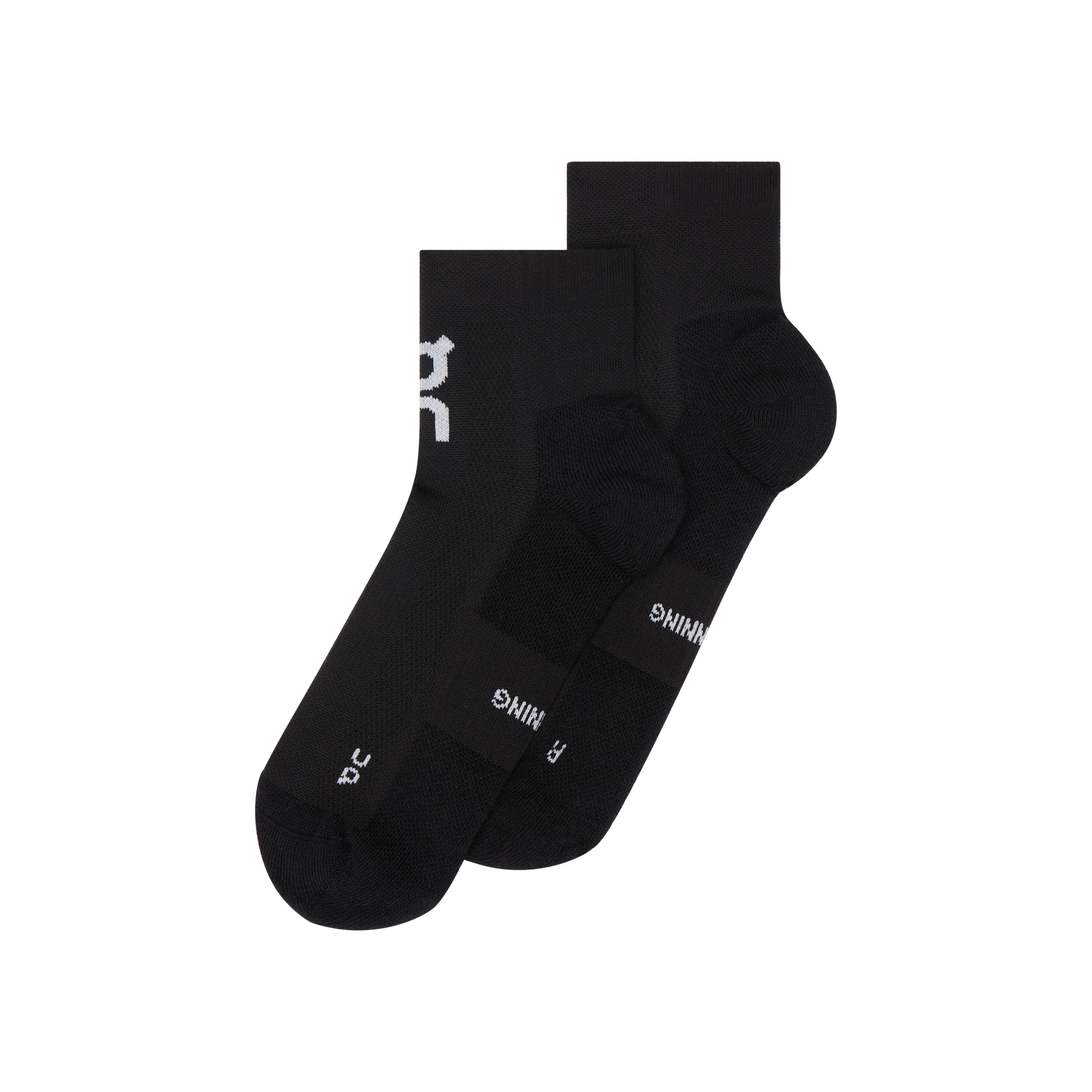 Vớ Thể Thao Unisex On Running Core Run Sock Mid 2P ( 2 đôi ) - Đen