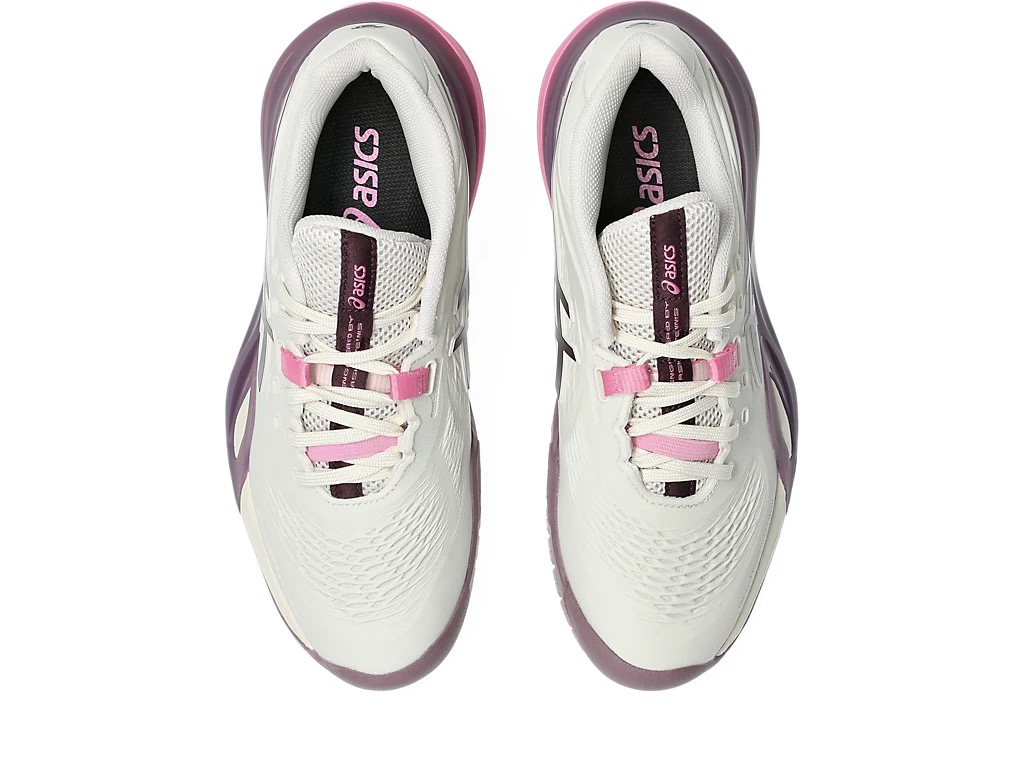 Giày Quần Vợt Nữ Asics GEL-RESOLUTION X SOFT OAT/DARK AUBERGINE