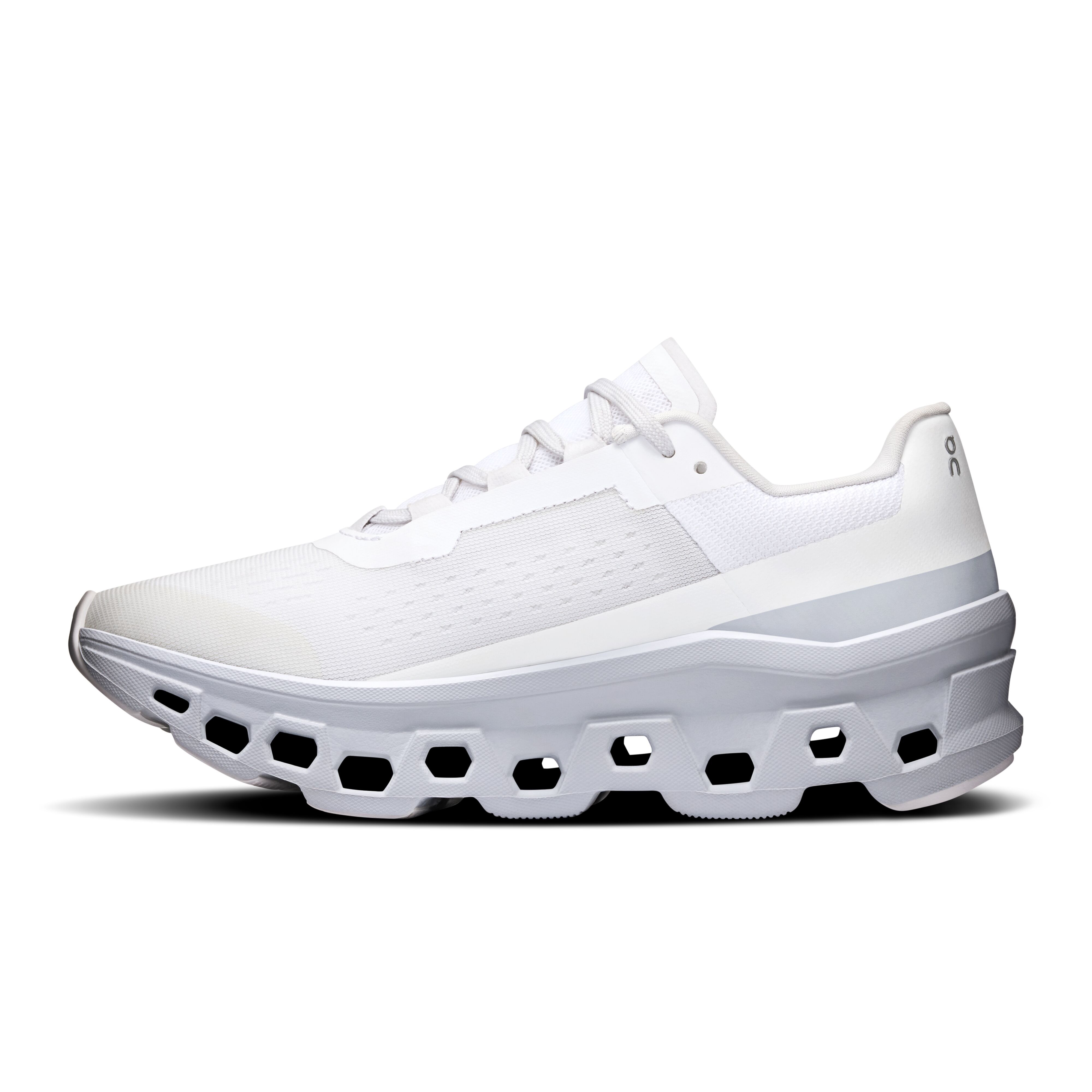 Giày Chạy Bộ Nữ On Running CloudMonster White | Glacier
