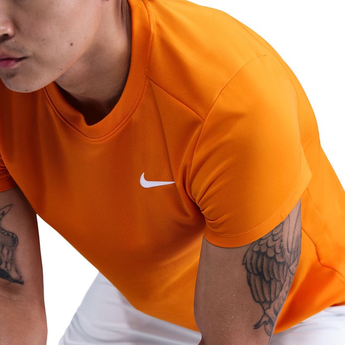 Áo Tay Ngắn Thể Thao Nam Nike Court Victory Men's Dri-FIT Tennis Top - Cam