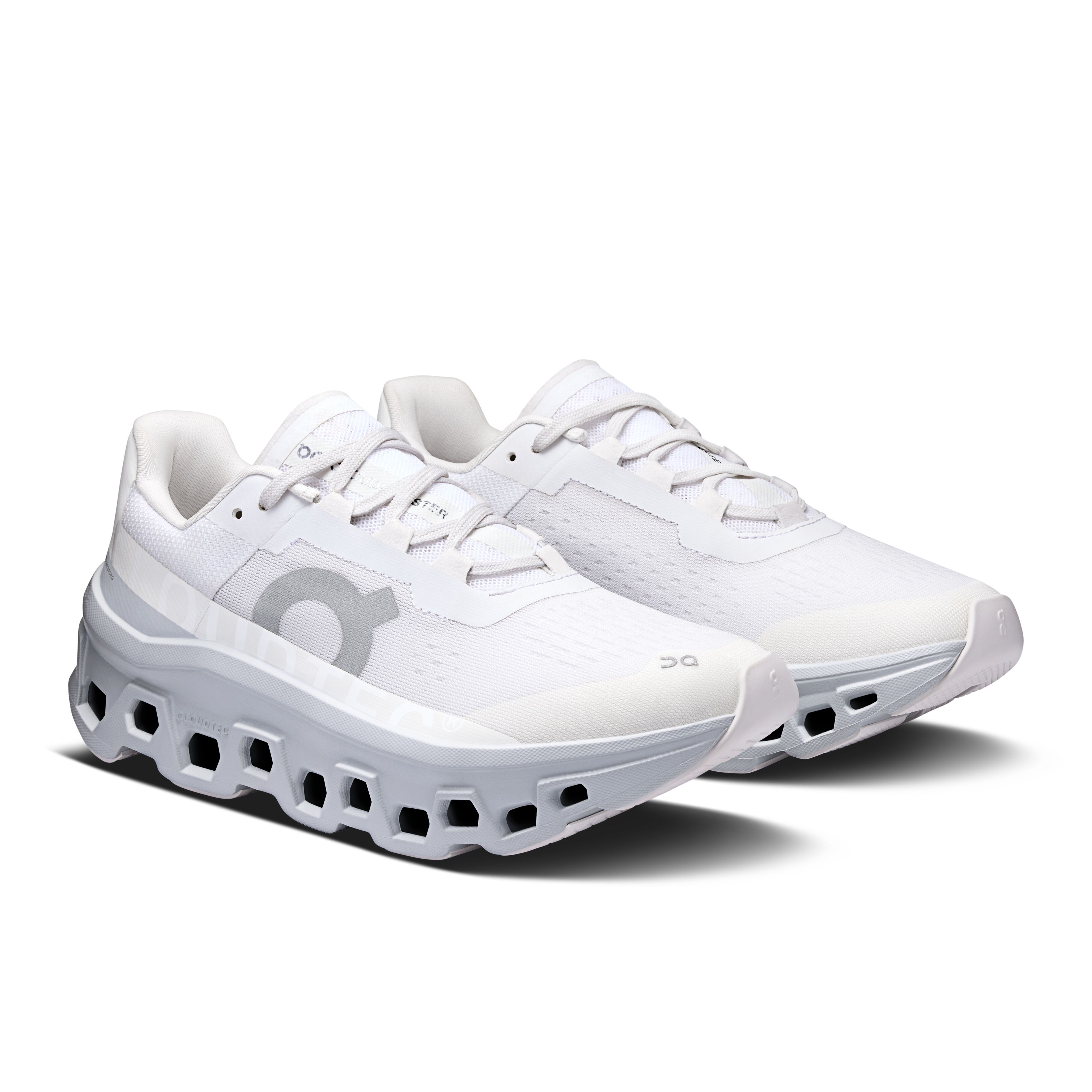 Giày Chạy Bộ Nữ On Running CloudMonster White | Glacier