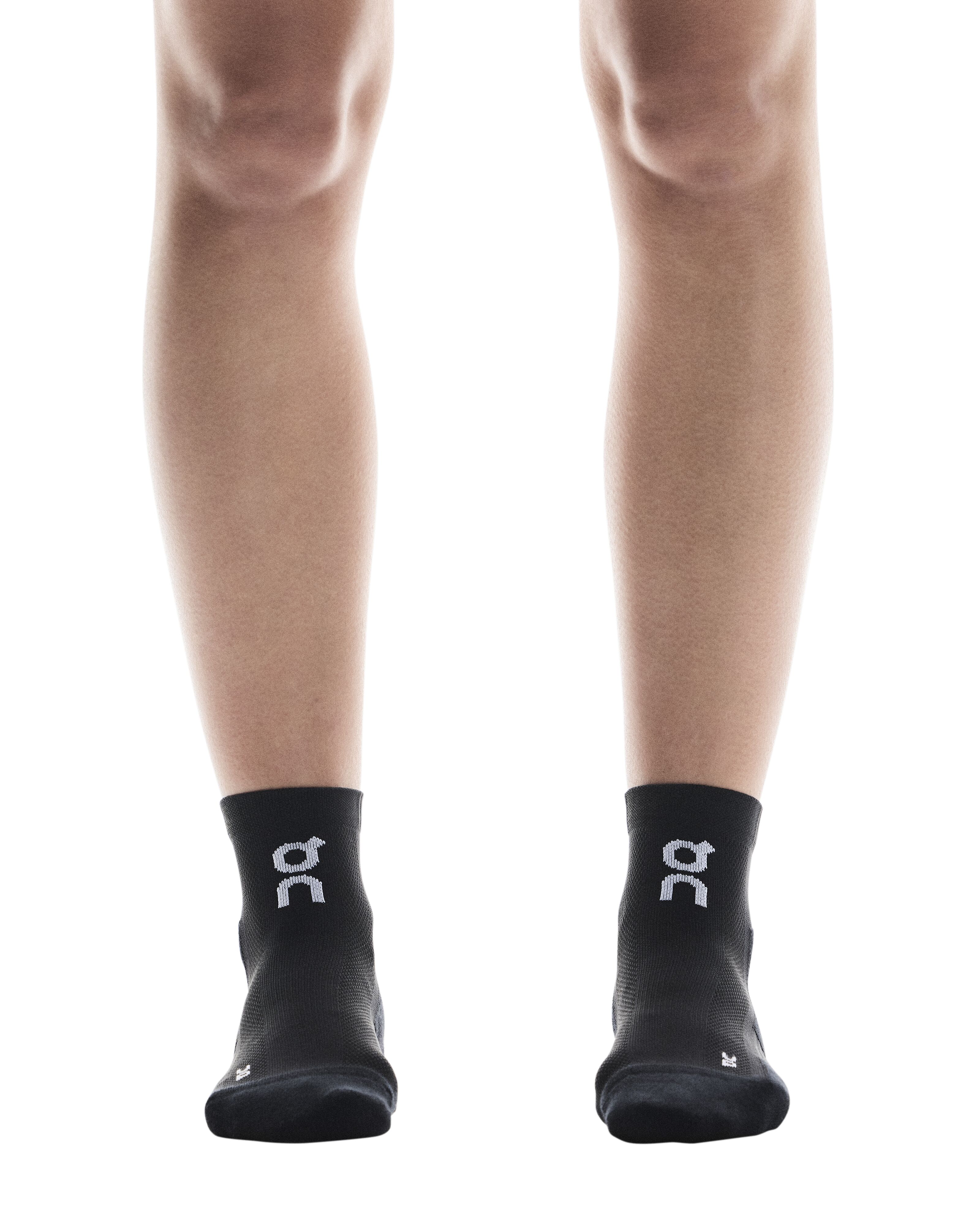 Vớ Thể Thao Unisex On Running Core Run Sock Mid 2P ( 2 đôi ) - Đen