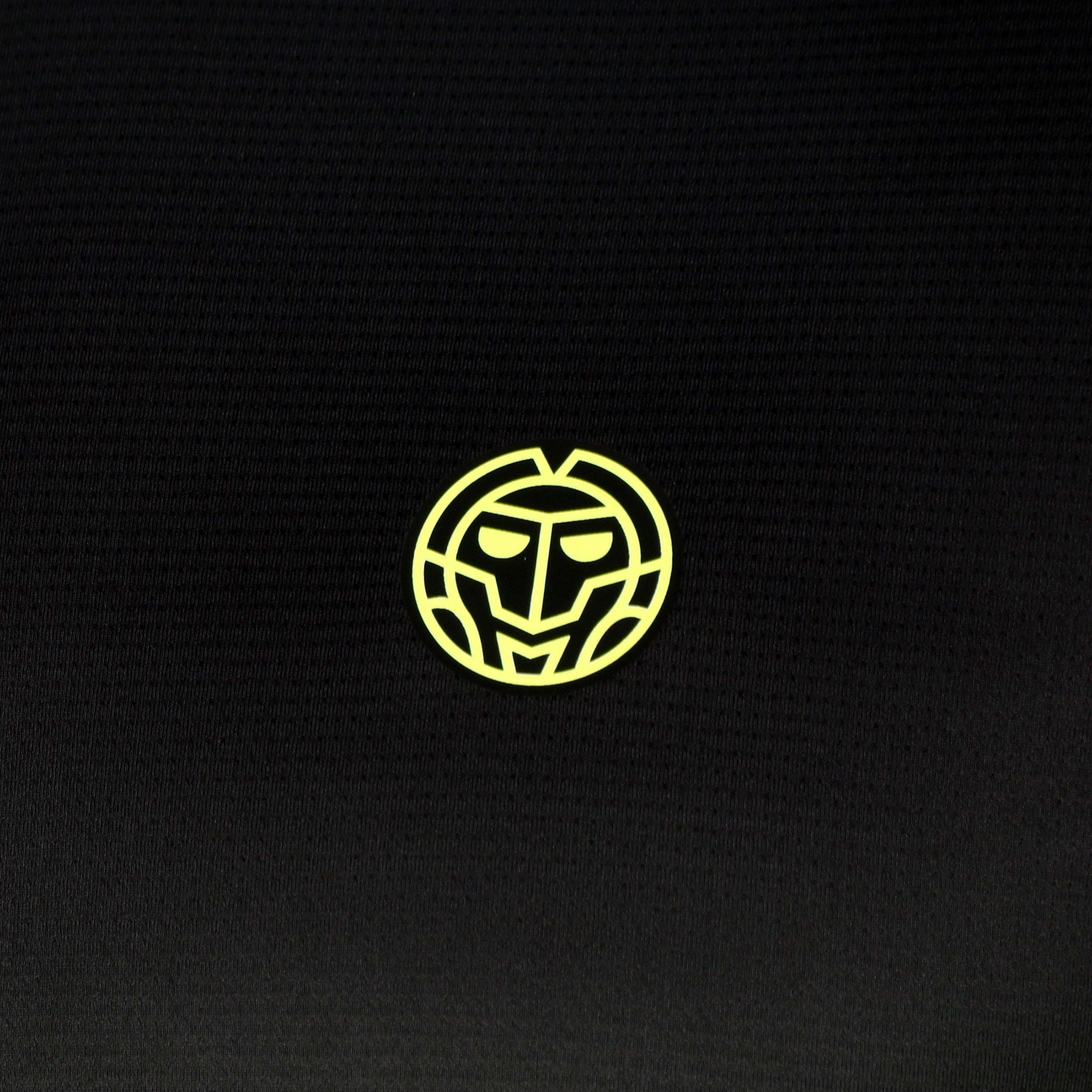 Áo Bidi Badu tay ngắn thể thao tennis/pickleball nam Night Flash Black Neon Yellow BB110051-411