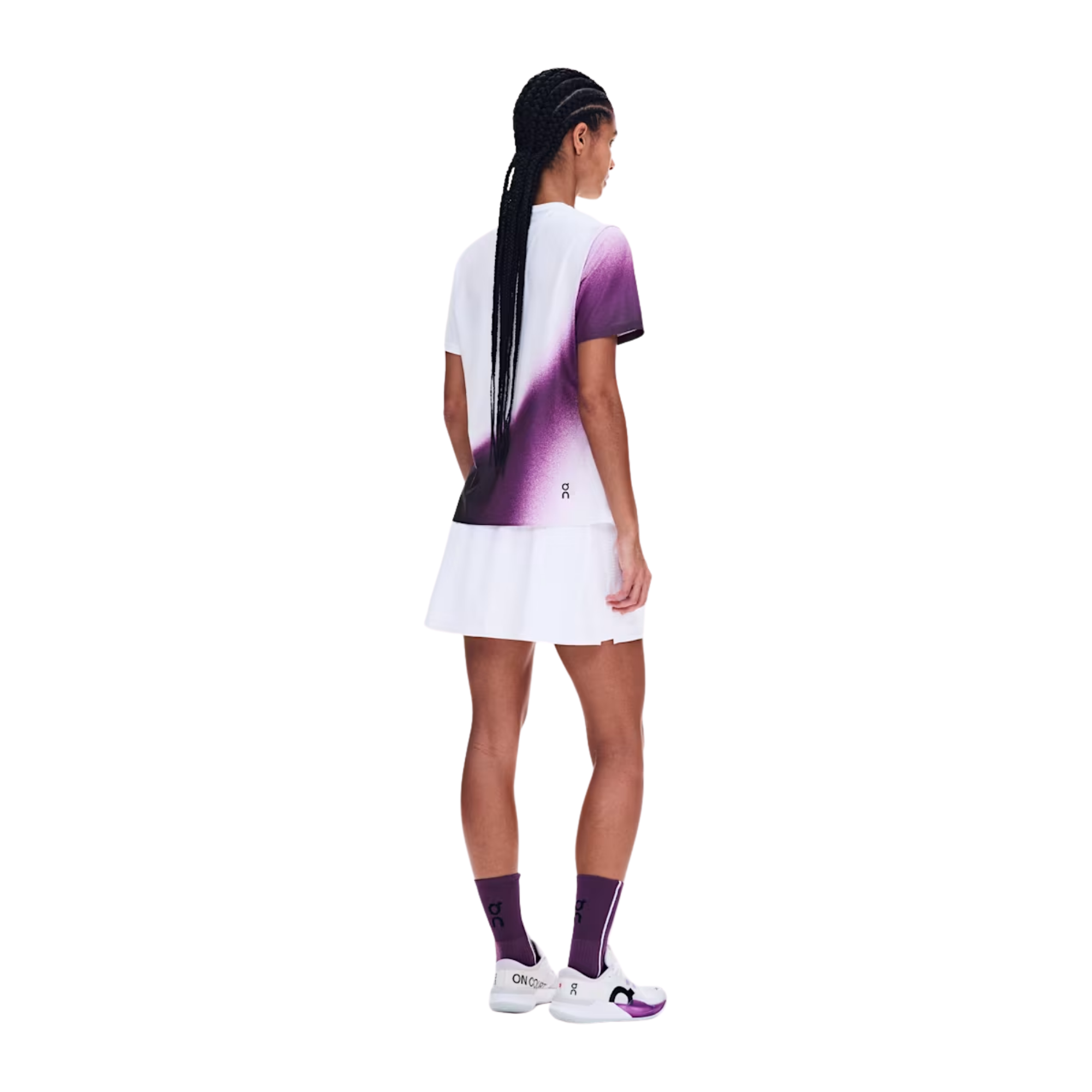 Áo Tay Ngắn Thể Thao Nữ On Running Court-T Swing White | Cassis