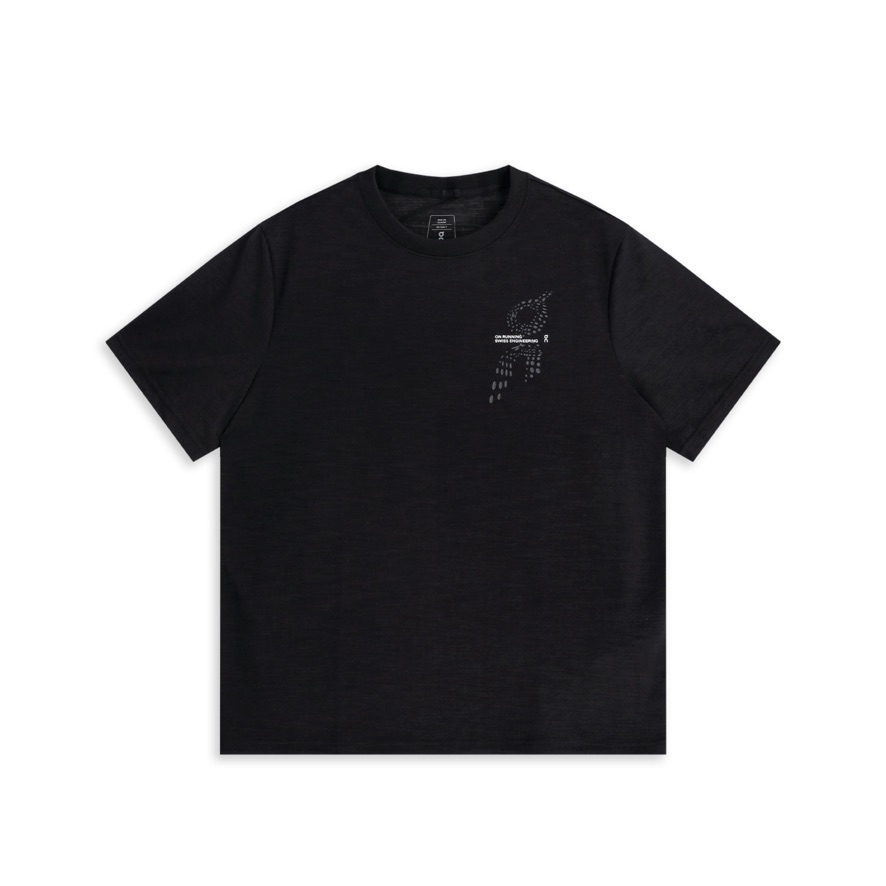 Áo Tay Ngắn Thể Thao Nam ON Running Run-T Black
