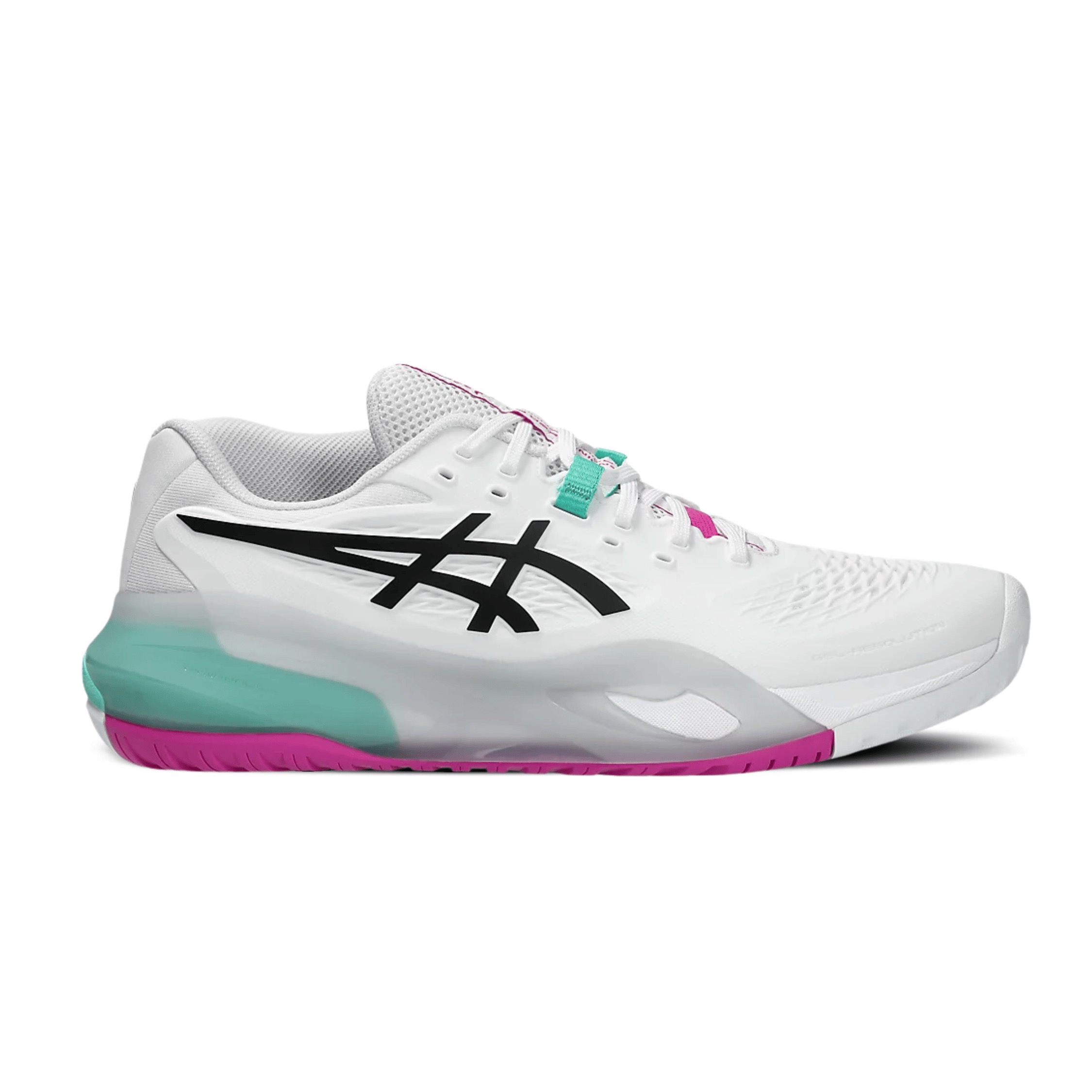 Giày Quần Vợt Nữ Asics Gel-Resolution X White | Aurora Green