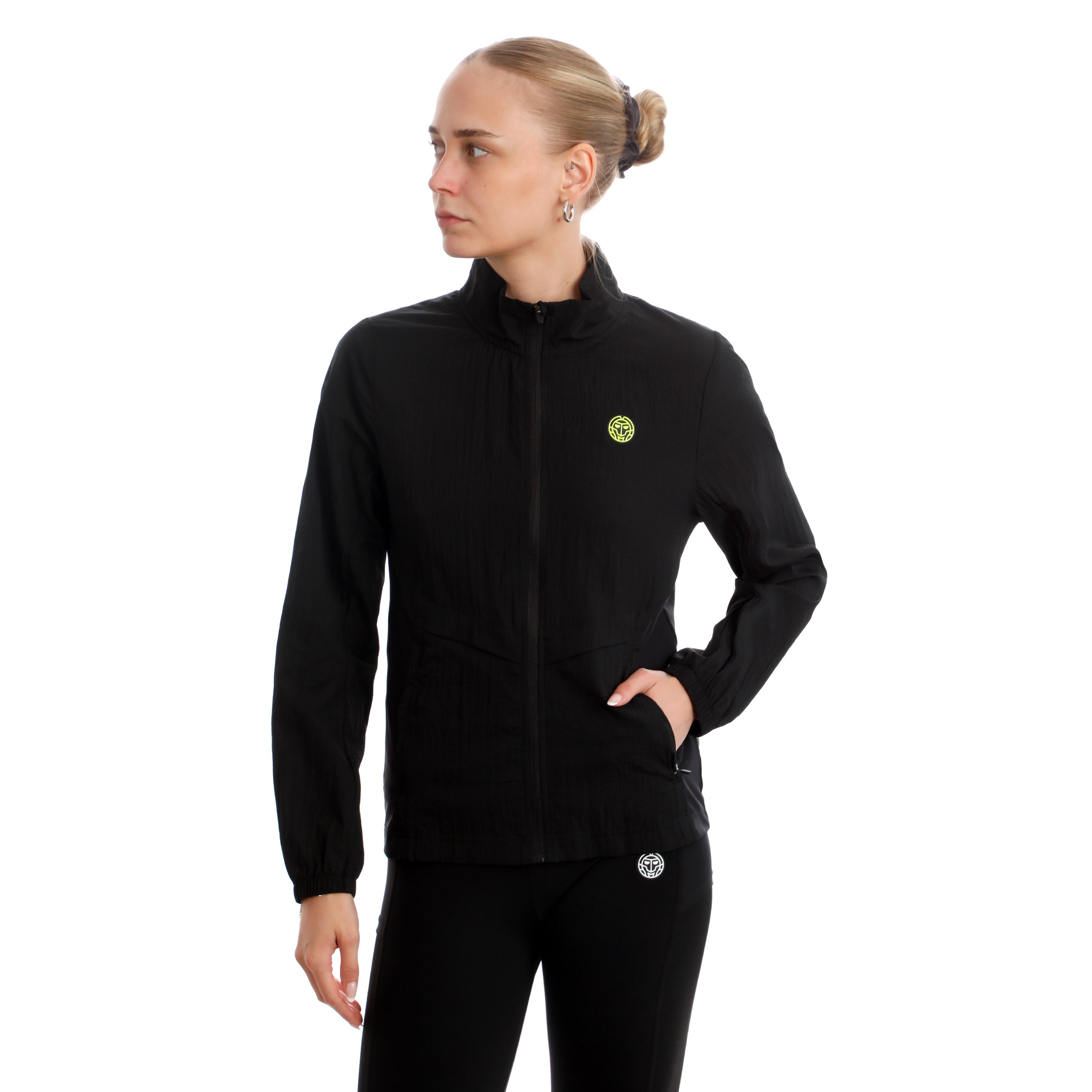 Áo Bidi Badu khoác thể thao tennis/pickleball nữ Night Flash Black BB140008-200