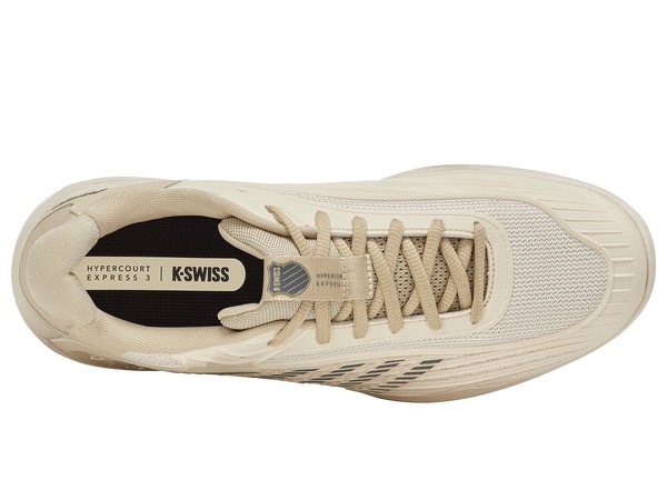 Giày Quần Vợt Nam K-Swiss Hypercourt Express 3 Whitecap Gray | Pale Khaki | Turbulence