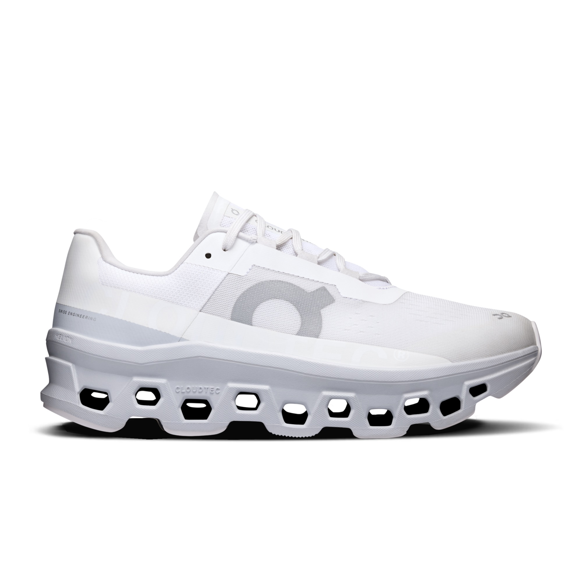 Giày Chạy Bộ Nữ On Running CloudMonster White | Glacier
