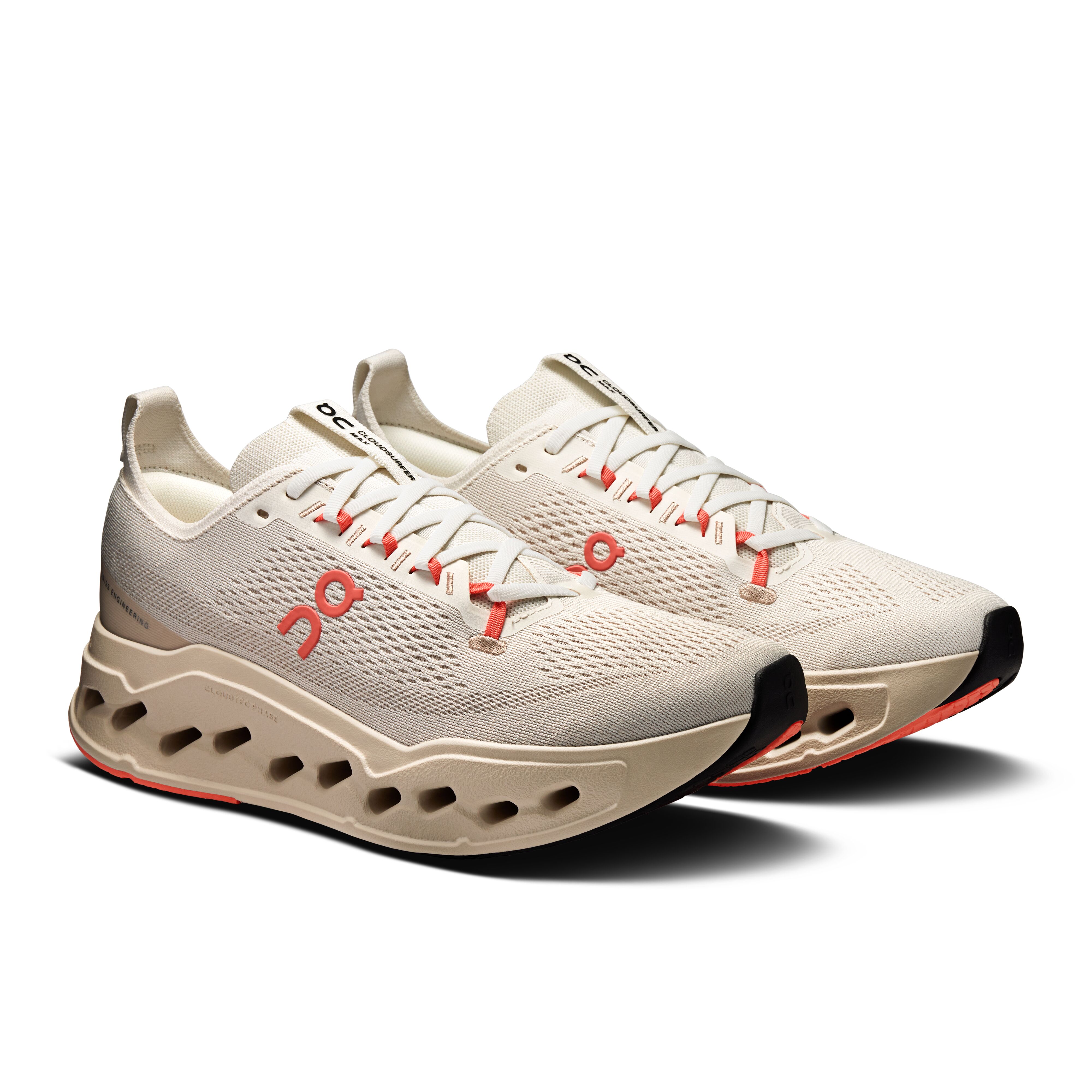 Giày Chạy Bộ Nam On Running Cloudsurfer Max Ivory | Salmon