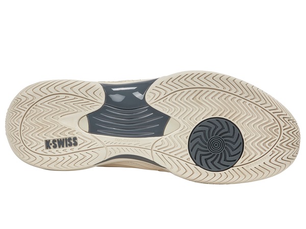 Giày Quần Vợt Nam K-Swiss Hypercourt Express 3 Whitecap Gray | Pale Khaki | Turbulence