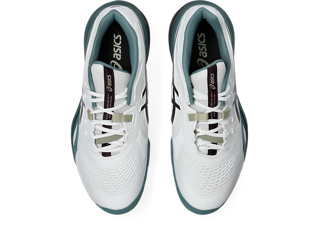 Giày Quần Vợt Nam Asics GEL-RESOLUTION X WHITE/DARK AUBERGINE