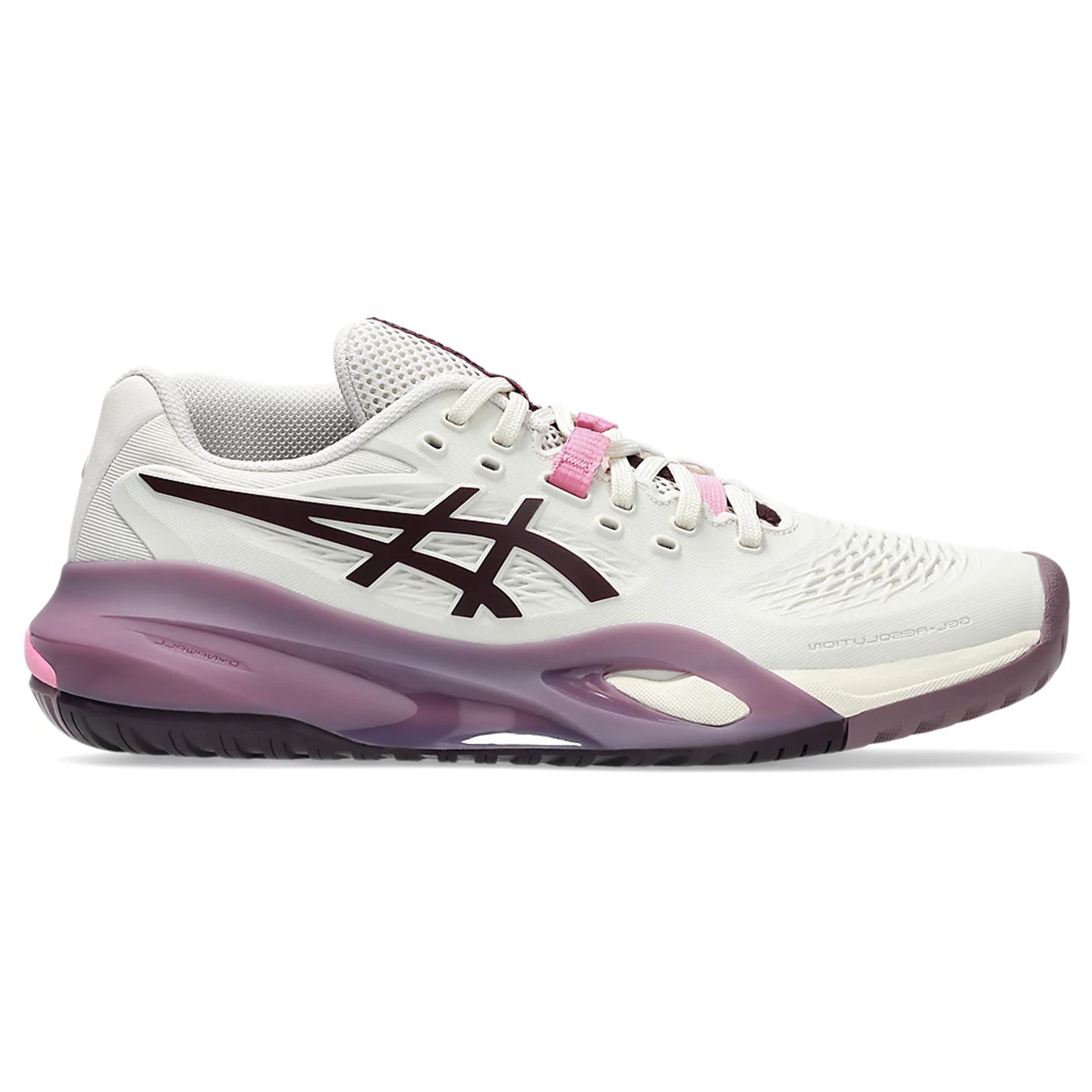 Giày Quần Vợt Nữ Asics GEL-RESOLUTION X SOFT OAT/DARK AUBERGINE