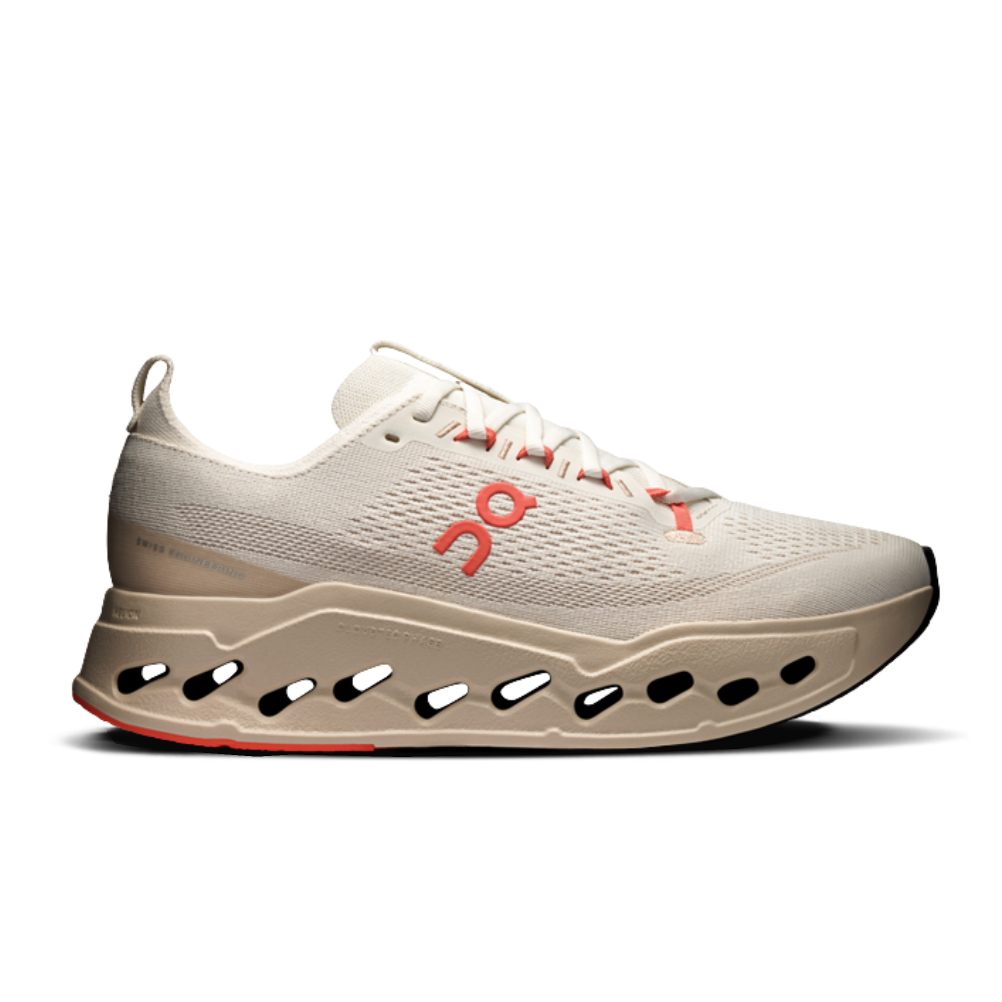 Giày Chạy Bộ Nam On Running Cloudsurfer Max Ivory | Salmon