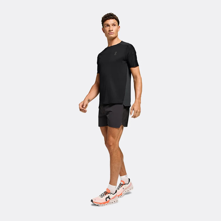 Áo Tay Ngắn Thể Thao Nam ON Running Performance-T Black | Eclipse
