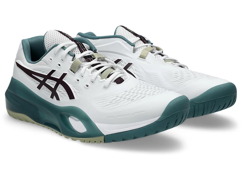 Giày Quần Vợt Nam Asics GEL-RESOLUTION X WHITE/DARK AUBERGINE